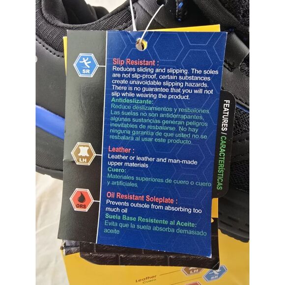 Women's Size: 8 . Leather Soft Toe Shoes . Oil & Slip Resistant . Work & Safety - Picture 6 of 11